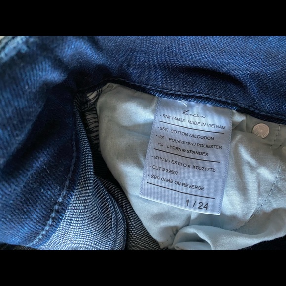 KanCan Hi-Rise, Slim Straight Dark Jeans - Picture 4 of 8
